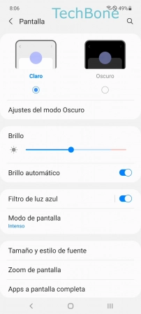 Paso 3: Presiona Tamaño y estilo de fuente Descargar tipo de fuente - Presiona Tamaño y estilo de fuente