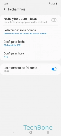 Paso 5: Presiona Configurar fecha Establecer fecha - Presiona Configurar fecha