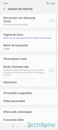Paso 4: Presiona Página de inicio Establecer página de inicio en el navegador - Presiona Página de inicio