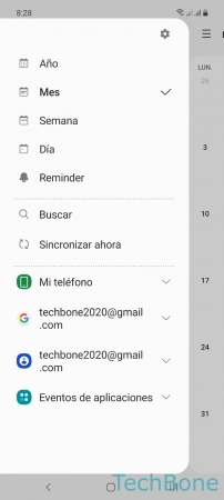 Paso 3: Abre los Ajustes Establecer un calendario alternativo - Abre los Ajustes