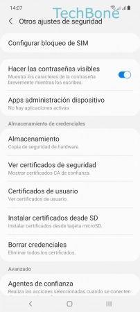 Paso 4: Presiona Apps administración dispositivo Gestionar los administradores del dispositivo - Presiona Apps administración dispositivo