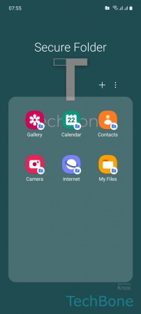 How to Add Apps to Secure Folder - Tap on  Add 