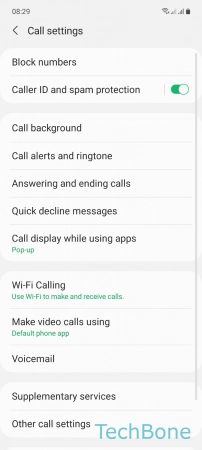 How to Answer Calls automatically - Tap on  Answering and ending calls 