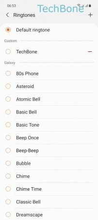 How to Assign a Custom ringtone to a Contact - Select a  Ringtone 