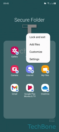 How to Back up Secure Folder - Tap on  Settings 