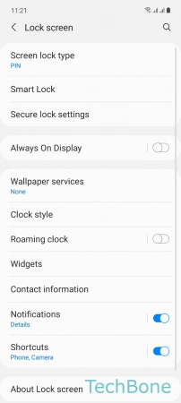 How to Change Clock style on Lock screen - Tap on  Clock style 