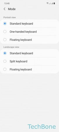 How to Change Keyboard mode - Set the  Keyboard mode  for Portrait and/or Landscape view