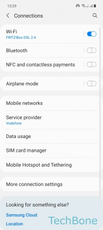 How to Change Mobile Hotspot Band - Tap on  Mobile Hotspot and Tethering 