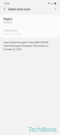 How to Change Region and Time zone - Tap on  Region 