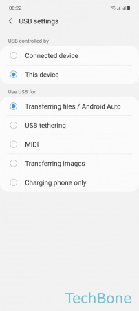 How to Change USB Connection Mode - Choose an  option 