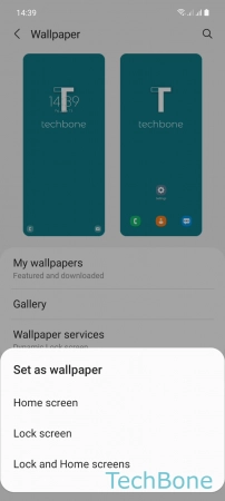 How to Change Wallpaper on Lock Screen - Tap on  Lock screen 