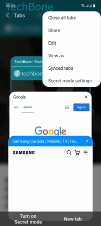 How to Close Tabs - Tap on  Close all tabs 