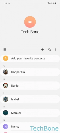 How to Create a new Contact - Tap on  Add 