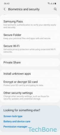 How to Lock/Unlock SIM card - Tap on  Other security settings 