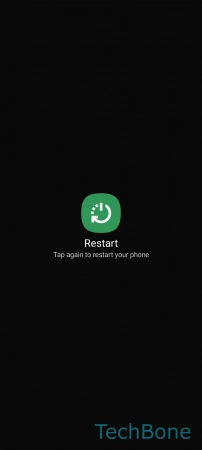 How to Reboot Device - Tap again on  Restart 