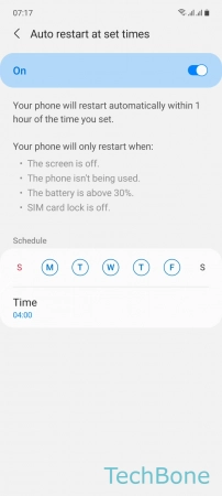 How to Schedule Auto restart - Set the  Days  and  Time  for auto restart
