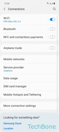 How to Set Default SIM card for Calls - Tap on  SIM card manager 