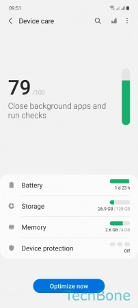 How to Show Battery usage stats - Tap on  Battery 