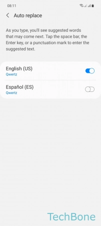 How to Turn On/Off Autocorrect - Turn On/Off  Auto replace  for a keyboard language