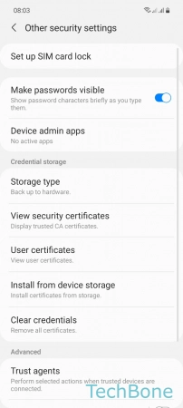 How to Turn On/Off Device Administrators - Tap on  Device admin apps 