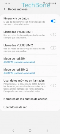 Paso 5: Listo Activar o desactivar la Itinerancia de datos - Listo