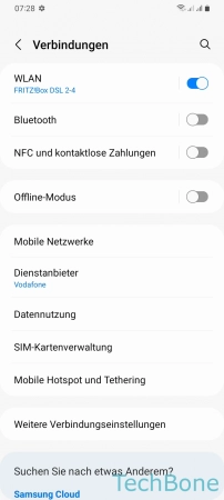 Schritt 3: Tippe auf Datennutzung Ein-/ausschalten - Tippe auf Datennutzung