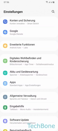 Schritt 2: Tippe auf Akku und Gerätewartung Automatischer Neustart - Tippe auf Akku und Gerätewartung