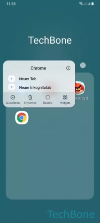 Schritt 3: Tippe auf Auswählen Apps aus Ordner entfernen - Tippe auf Auswählen