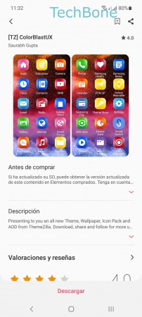 Paso 5: Presiona Descargar Personalizar los iconos de las aplicaciones - Presiona Descargar