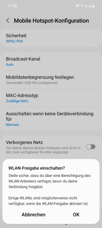 Als WLAN-Repeater nutzen - Tippe auf  OK 