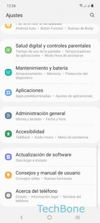 Paso 2: Presiona Administración general Seleccionar teclado predeterminado - Presiona Administración general
