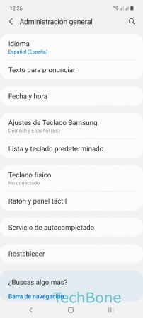 Paso 3: Presiona Lista y teclado predeterminado Seleccionar teclado predeterminado - Presiona Lista y teclado predeterminado