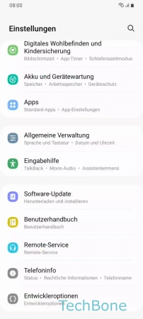 Schritt 2: Tippe auf Allgemeine Verwaltung Automatische Großschreibung - Tippe auf Allgemeine Verwaltung