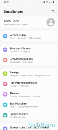 Schritt 2: Tippe auf Töne und Vibration Tastendruck - Tippe auf Töne und Vibration