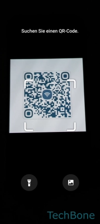 Schritt 5: Scanne einen QR Code oder wähle eine Bild-Datei Mittels QR Code verbinden - Scanne einen QR Code oder wähle eine Bild-Datei