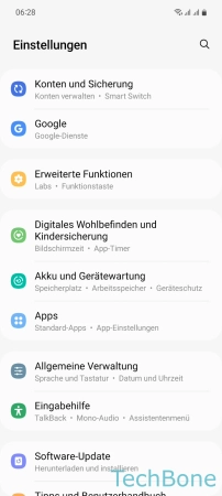 Schritt-2 Tippe auf Allgemeine Verwaltung Werkseinstellungen - Tippe auf Allgemeine Verwaltung