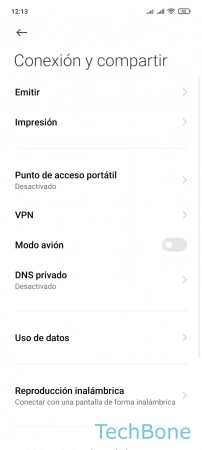 Paso 3: Presiona Uso de datos Activar o desactivar el Uso de datos en segundo plano - Presiona Uso de datos