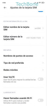 Paso 4: Activa o desactiva Hacer llamadas usando Wi-Fi Activar o desactivar las Llamadas Wi-Fi - Activa o desactiva Hacer llamadas usando Wi-Fi