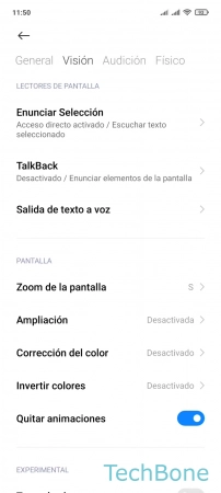 Paso 5: Presiona Zoom de la pantalla Ajustar el Tamaño del Contenido de la pantalla - Presiona Zoom de la pantalla