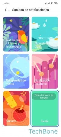 Paso 4: Presiona Todos los tonos de llamada Cambiar el Tono de notificación - Presiona Todos los tonos de llamada