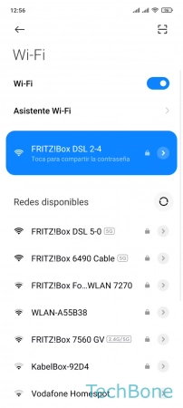 Paso 3: Selecciona una Red disponible Conectar con una Red Wi-Fi - Selecciona una Red disponible