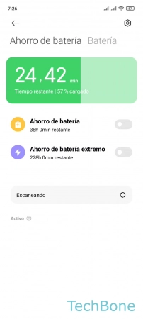 Paso 3: Abre los Ajustes Desactivar automáticamente el Ahorro de batería cuando la batería esté cargada - Abre los Ajustes