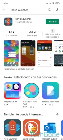 Paso 4: Presiona Instalar Descargar e instalar una Aplicación desde Play Store - Presiona Instalar