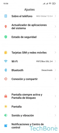 Paso 2: Presiona Conexión y compartir Emitir el Contenido a un Monitor externo - Presiona Conexión y compartir