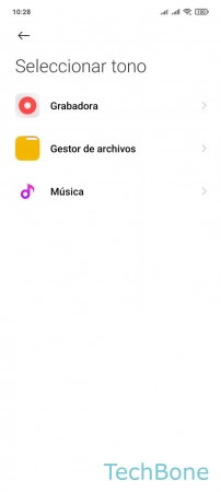 Paso 6: Presiona Gestor de archivos Establecer un Tono de notificación personalizado - Presiona Gestor de archivos