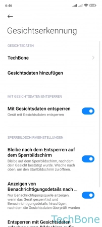 Umbenennen - Wähle die gewünschten  Gesichtsdaten 