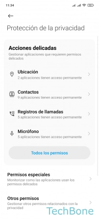 Paso 3: Presiona Permisos especiales Gestionar las Aplicaciones de Administrador de dispositivos - Presiona Permisos especiales