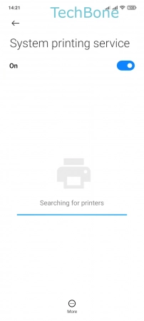 How to Add a Printer using IP address or Wi-Fi Direct - Tap on  More 