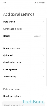 How to Arrange Keyboard languages - Tap on  Languages & input 