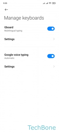 How to Change Keyboard height - Tap on  Settings 